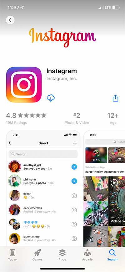 Download instagram