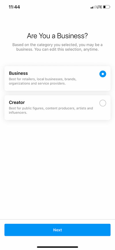 Are you a business