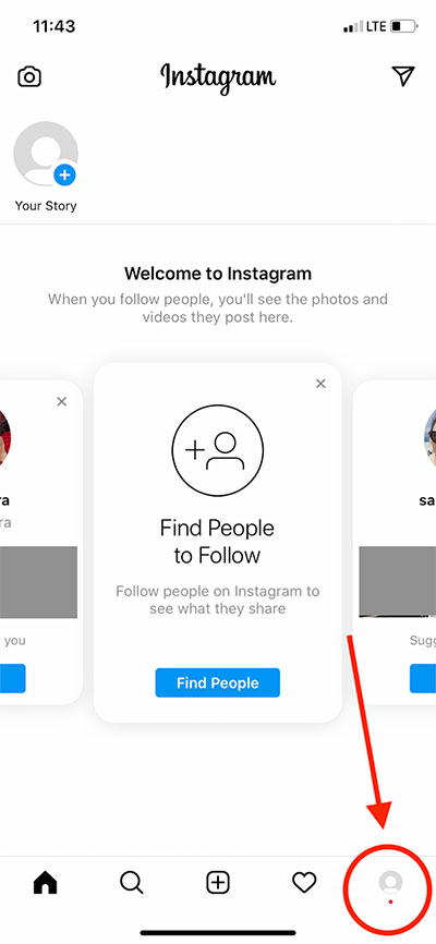 Find people to follow